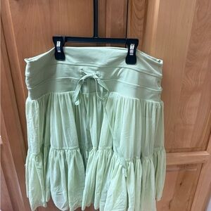 Popflex green pirouette skort